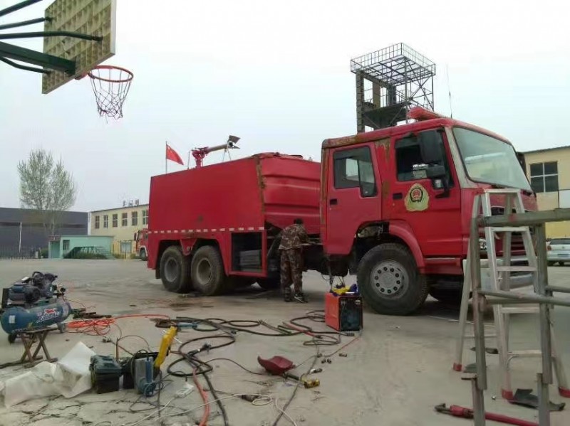 我公司為某消防大隊(duì)維修事故車(chē)輛。